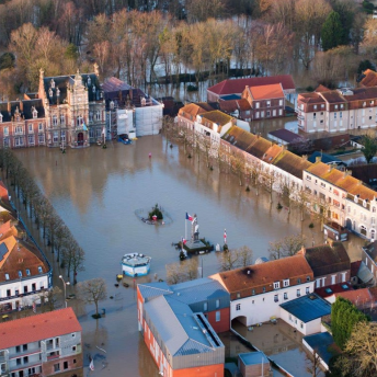 Inondation à Arques en janvier 2024